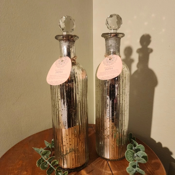 Handcrafted Artisan Glass Bottles - Picture 1 of 3